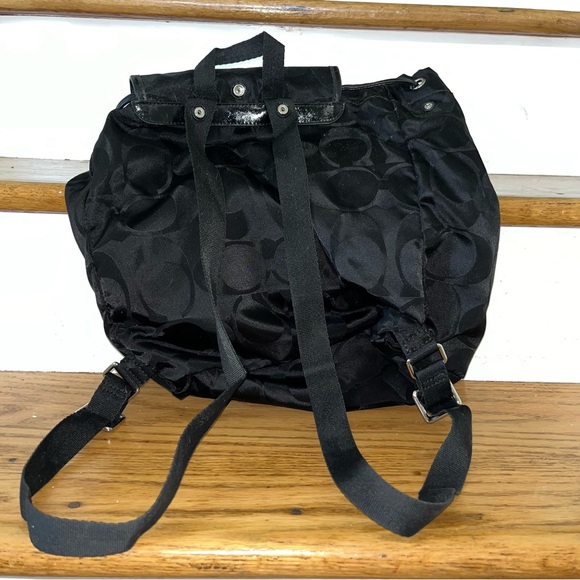 Coach // Black Drawstring Backpack - Picture 6 of 6